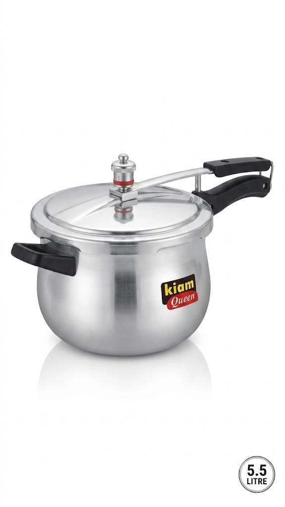 KIAM Queen 5.5 Litre Pressure Cooker | Sabuj Hub kiam queen 5 5 litre pressure cooker body
