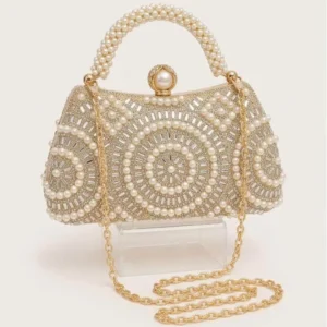 Sale elegant pearl Elegant pearl beaded party clutch bag for women