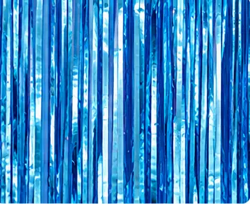 royal blue foil fringe curtain royal blue foil fringe curtain