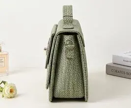 abuj hub olive green bag side view