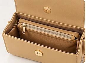 beige ladies handbag interior zipper compartment beige ladies handbag interior zipper compartment