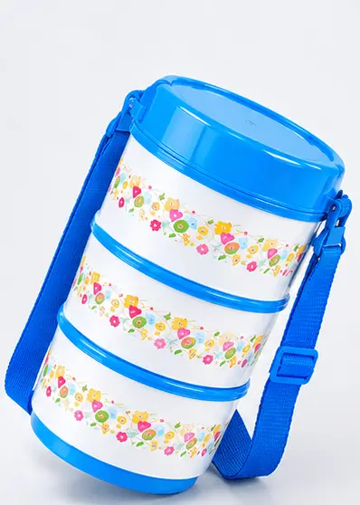 sabuj hub 3 layer tiffin box angled view sabuj hub 3 layer tiffin box angled view