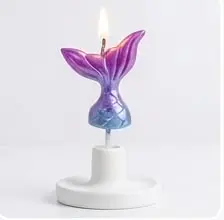 sabuj hub burning mermaid tail candle