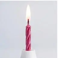 sabuj hub burning pink party candle