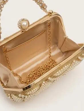 sabuj hub golden crystal crown clutch interior compartment sabuj hub golden crystal crown clutch interior compartment