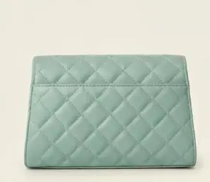 sabuj hub green quilted bag back view