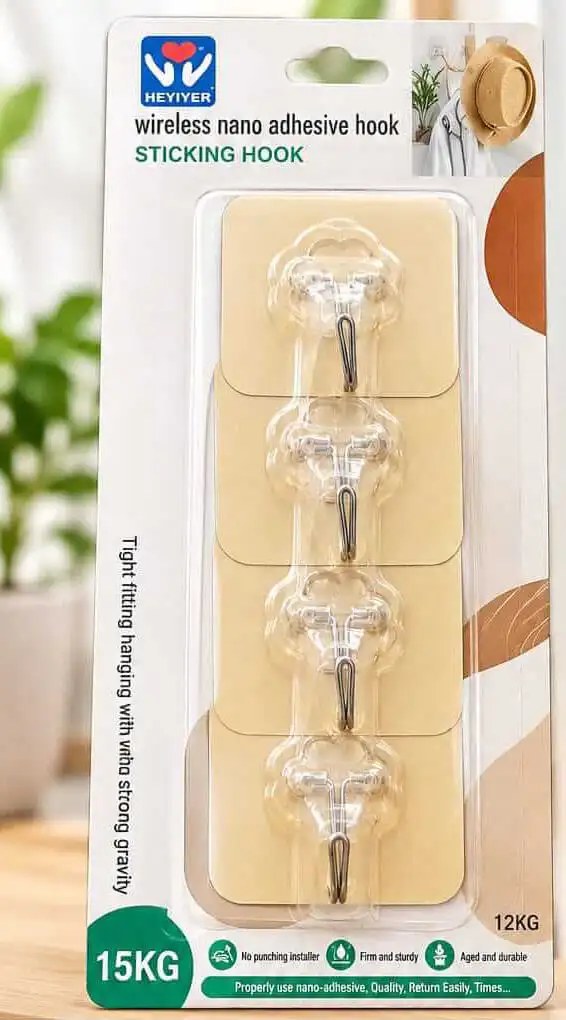 sabuj hub heyiyer wireless nano adhesive wall hooks 4pcs sabuj hub heyiyer wireless nano adhesive wall hooks 4pcs
