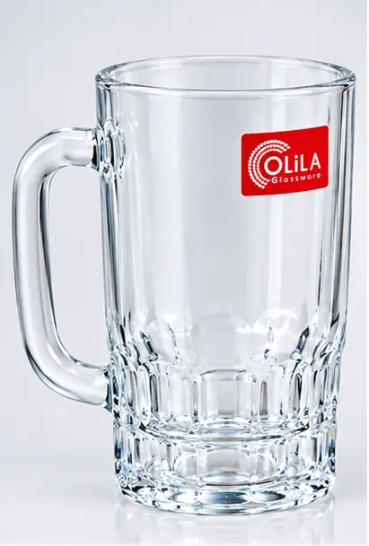 Olila Glassware Clear Glass Mug Sabuj Hub Olila Glassware Clear Glass Tea and Coffee Mug with Handle