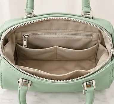 sabuj hub olive green bag interior view sabuj hub olive green bag interior view