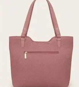 sabuj hub pink bow tote bag back view