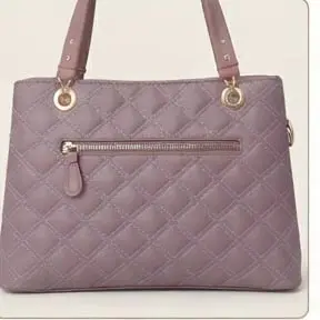 sabuj hub purple quilted bag back view