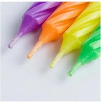 sabuj hub spiral birthday candles wicks closeup sabuj hub spiral birthday candles wicks closeup