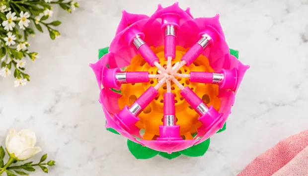 sabuj hub top view magic lotus candle sabuj hub top view magic lotus candle
