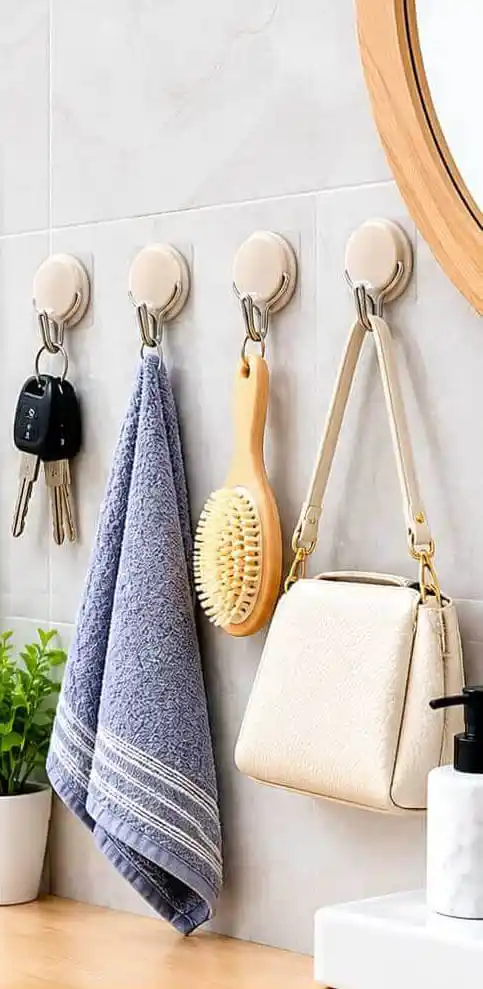 sabuj hub zhongqiu adhesive wall hooks installation view sabuj hub zhongqiu adhesive wall hooks installation view