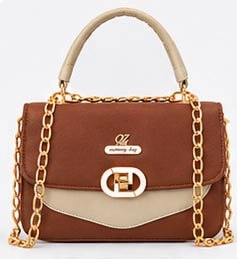 sabujhub stylish brown womens handbag