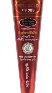 Momtaz Red Gold Paste Premium Mehendi Cone Packaging