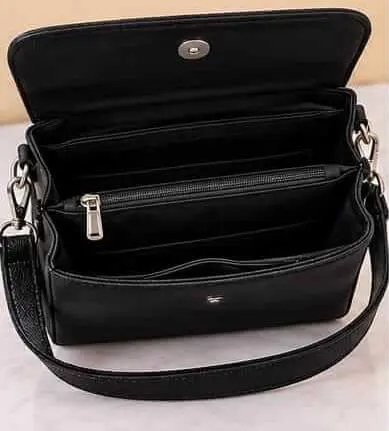 sabuj hub black bow and stripe crossbody bag interior sabuj hub black bow and stripe crossbody bag interior