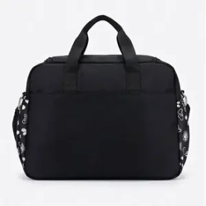 sabuj hub black fantasy print travel bag back view