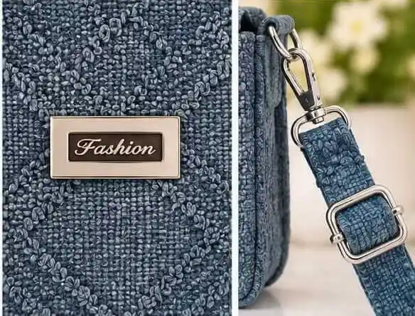 sabuj hub blue textured flap shoulder bag logo and strap detail sabuj hub blue textured flap shoulder bag logo and strap detail