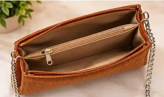 sabuj hub brown pleated shoulder bag interior compartments sabuj hub brown pleated shoulder bag interior compartments