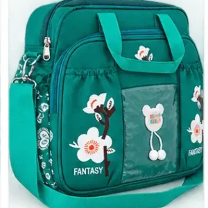 sabuj hub fantasy green floral handbag angle view