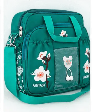 sabuj hub fantasy green floral handbag angle view sabuj hub fantasy green floral handbag angle view