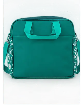 sabuj hub fantasy green travel handbag back view sabuj hub fantasy green travel handbag back view