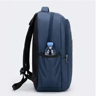 sabuj hub fashion blue backpack side pocket view sabuj hub fashion blue backpack side pocket view