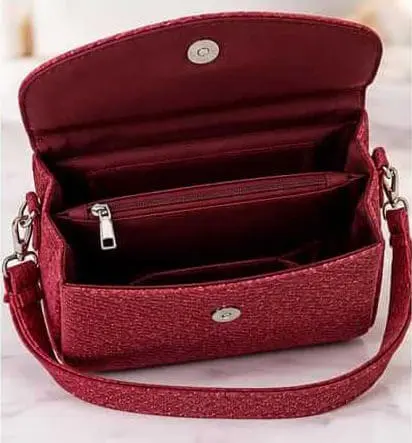 sabuj hub maroon crystal bow crossbody bag interior sabuj hub maroon crystal bow crossbody bag interior