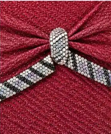 sabuj hub maroon crystal bow detail sabuj hub maroon crystal bow detail