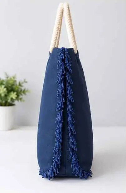 sabuj hub navy blue summer vibes tote bag side profile sabuj hub navy blue summer vibes tote bag side profile