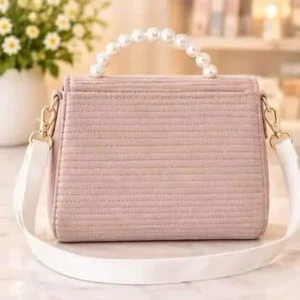sabuj hub pink pearl handle crossbody bag back