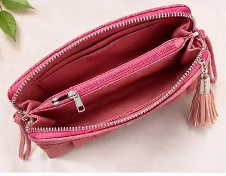 sabuj hub pink textured long wallet interior compartments sabuj hub pink textured long wallet interior compartments