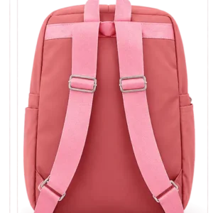 sabuj hub satin sheep pink school backpack back view