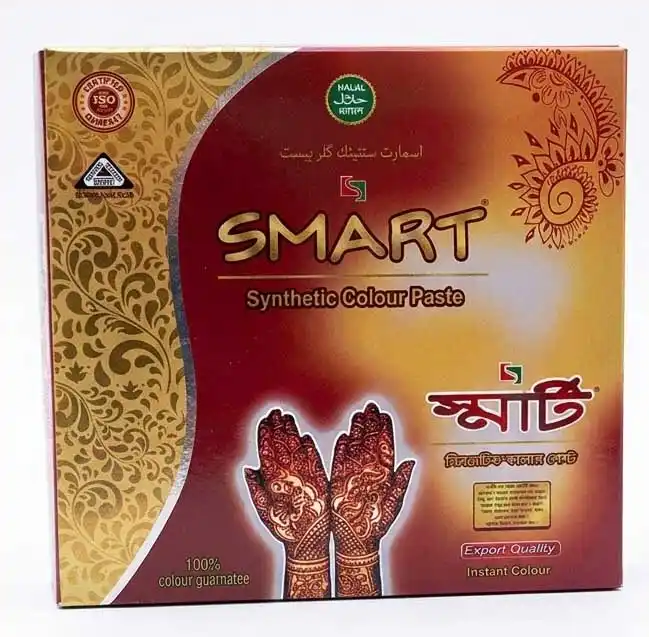 Smart Synthetic Colour Paste Mehendi Outer Box Smart Synthetic Colour Paste Mehendi Cone Outer Box Packaging